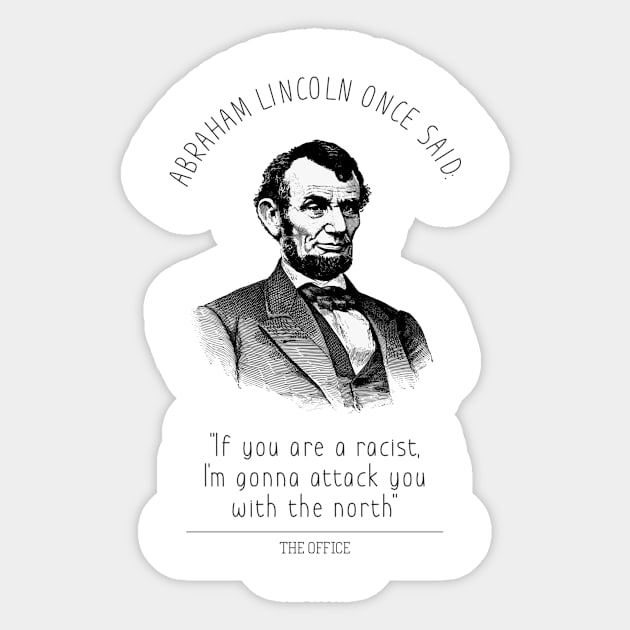 OFFICE | MICHAEL SCOTT | ABRAHAM LINCOLN Sticker by fernandaffp